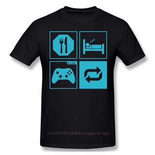 Adventure Cod Games Ops Eat Sleep Game Repeat. เสื้อยืด ลายครบรอบ สไตล์พังก์