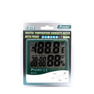 มิเตอร์วัดอุณหภูมิและความชื้น มีสายโพรบ   Digittal Temperature humidity Meter รุ่น  NT-312