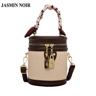 Jasmin Noir กระเป๋าสะพายข้าง ผ้าแคนวาส ลายดอกไม้ สําหรับผู้หญิง