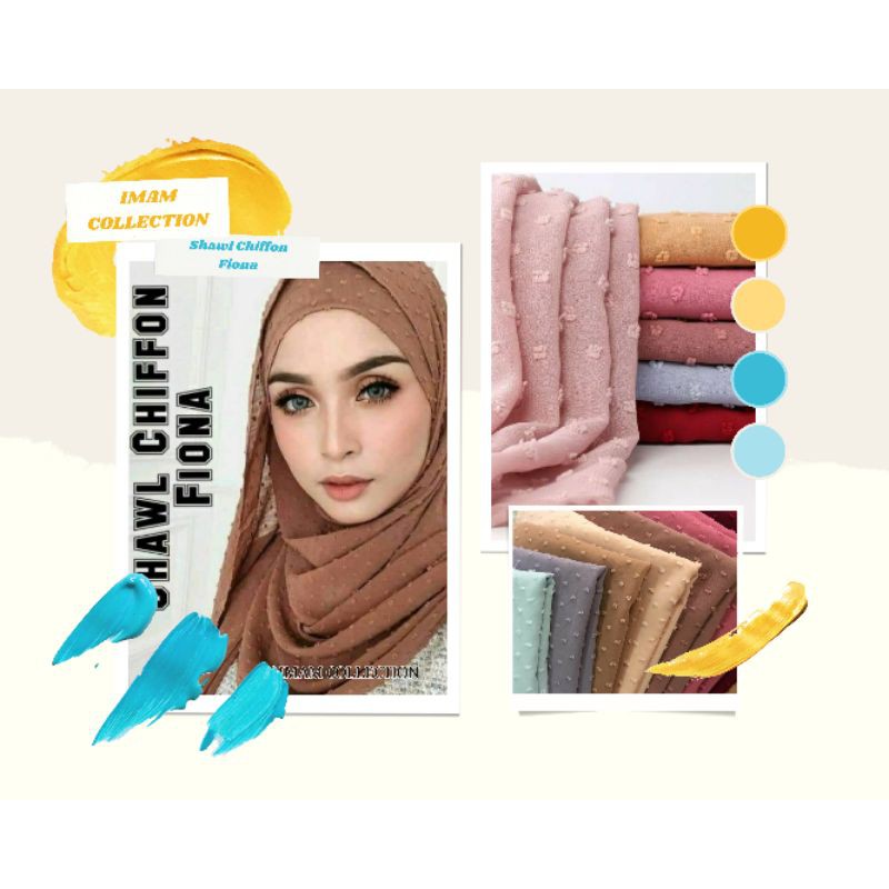 SHAWL CHIFFON FIONA*