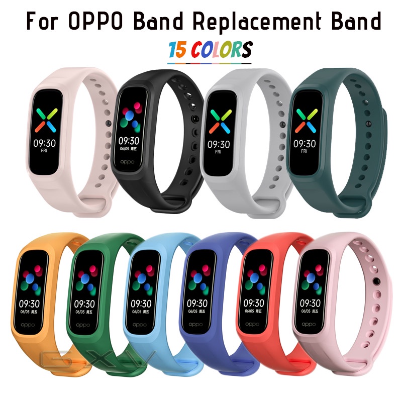 สายนาฬิกาข้อมือซิลิโคน แบบนิ่ม กันน้ํา แบบเปลี่ยน สําหรับ OPPO Band