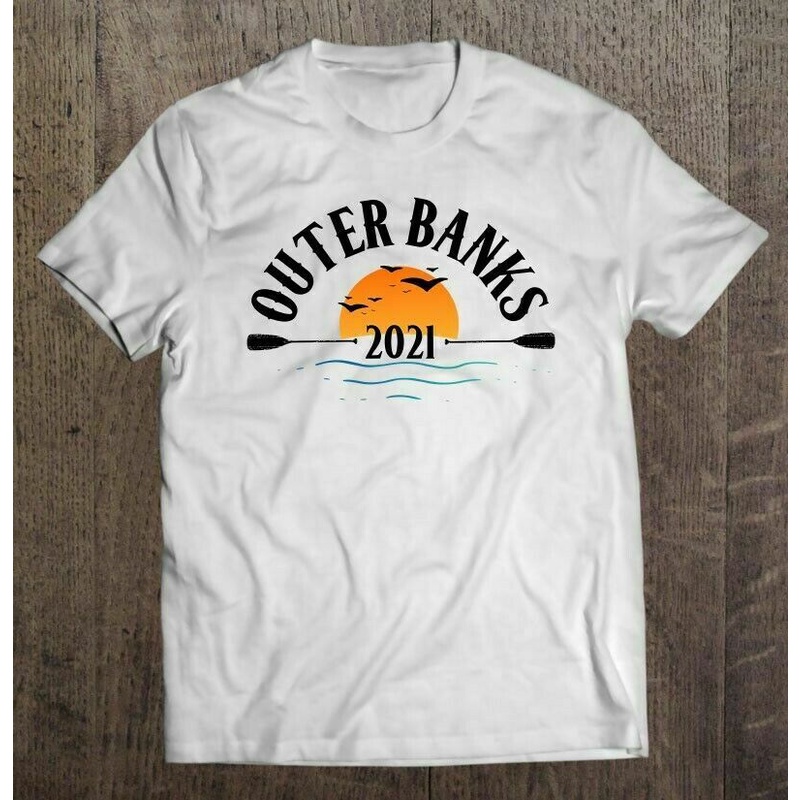 เสื้อยืดผู้ชาย OUTER BANKS สำหรับทริปครอบครัวและวันหยุดพักผ่อน