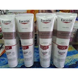 Eucerin Spotless Brightening Cleansing Foam 150g นวัตกรรมผลิตภัณฑ์ล้างหน้า สูตรอ่อนโยน ช่วยทำความสะอาดล้ำลึก