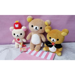 พร้อมส่ง 🐻 ชุดของขวัญสุดคุ้ม 3 ตัว ตุ๊กตา ริรัคคุมะ Rilakkuma ของแท้