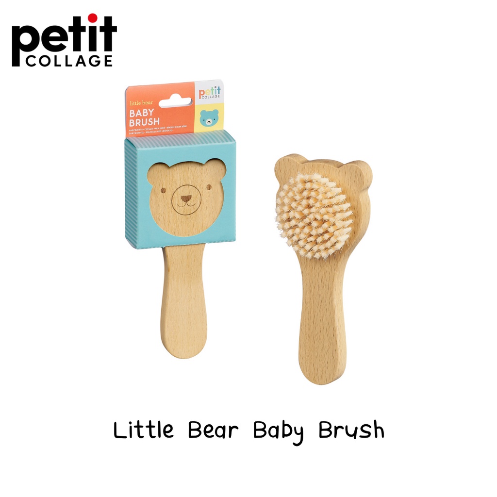 Little Bear Baby Brush แปรงไม้หวีผมสำหรับเด็กเล็ก หวีไม้อ่อนโอนต่อหนังศีรษะเด็กเล็ก ของใช้