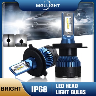 Mgllight หลอดไฟหน้ารถยนต์ H11 H7 H1 H4 72W/คู่ 8000Lm 4300K 6000K 9005 Hb3 9006 Hb4 Led K5 2ชิ้น/คู่