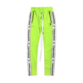 TZ TZWORLDWIDE TRACK PANTS - GREEN NEON