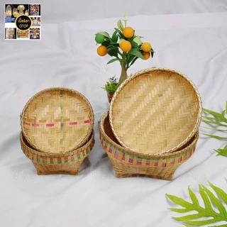 กระบุงตังค์ กระบุงแม่ค้า (กระบุงฝาเทินขอบสี)กระบุงตังค์ราคาถูก