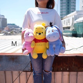 ตุ๊กตา Pooh พูห์ &amp; Piglet พิกเล็ต &amp; Eeyore อียอร์ Sweet แก้มชมพู XS/S/M/L พู หมีพู หมีพูห์ Winnie the Pooh