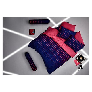 ชุดผ้าปูที่นอน 5 ฟุต 5 ชิ้น DUNLOPILLO STELLA สี SEXY PINK BEDSHEET FITTED Q5 DUNLOPILLO 360TC STELLA SEXY PINK