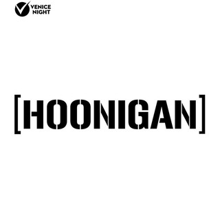 * Hoonigan พิมพ์ประตูหน้าต่างรถยนต์สติกเกอร์ติดสติกเกอร์ Self-Adhesive