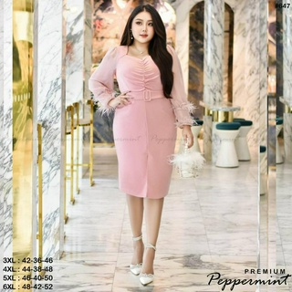 🎈Plussize เดรสคนอ้วน🎈 👗4 ไซส์โดยประมาณ 3XL : อก42 เอว36 สะโพก46 ยาว42 4XL : อก44 เอว38 สะโพก48 ยาว42 5XL : อก46 เอว40