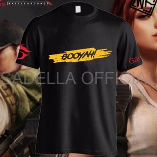 เสื้อยืดคอกลม แขนสั้น ลาย Combed 30 DISTRO BOOYAH และแขน GARENA ฟรีไฟร์