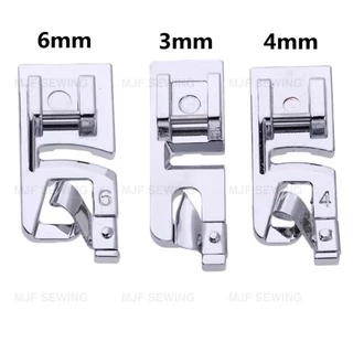 ตีนผีม้วนริม รุ่น:7307(3mm/4mm/6mm）ตีนผีจักรซิกเเซก จักรกระเป๋าหิ้ว JANOMI BROTHER SINGER