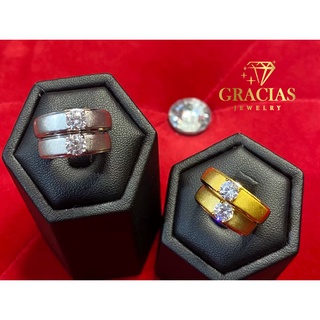 🔥พร้อมส่ง🔥 แหวนเพชรคู่❤️ งานสวยเหมือนแท้ 100%