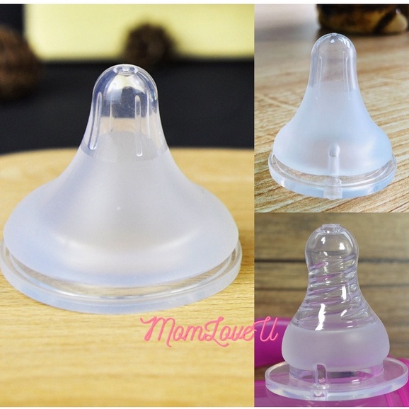 จุกนมไม่ดูดไม่ไหล เสมือนนมแม่ คอแคบ คอกว้าง ดูรายละเอียดก่อนซื้อนะคะ loveyoumom