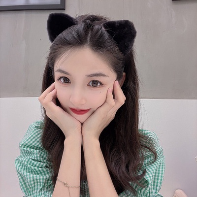 [Magpie] ที่คาดผม หูแมวน่ารัก น่ารัก เครื่องประดับผม ล้างหน้า ผ้ากํามะหยี่ขนนิ่ม ที่คาดผม ที่คาดผม ที่เรียบง่าย และหลากหลาย เครื่องประดับผม