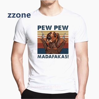 เสื้อยืดผ้าฝ้ายพิมพ์ลายขายดี เสื้อยืดแขนสั้นลําลอง พิมพ์ลาย Pew Pew Madafakas สไตล์คลาสสิก สําหรับผู้ชาย 2022