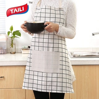 TAILI ผ้ากันเปื้อนกันน้ำมัน Waterproof apron Oil-proof apron ใหม่ ผู้หญิง ครัว เสื้อคลุมเอว ผญ