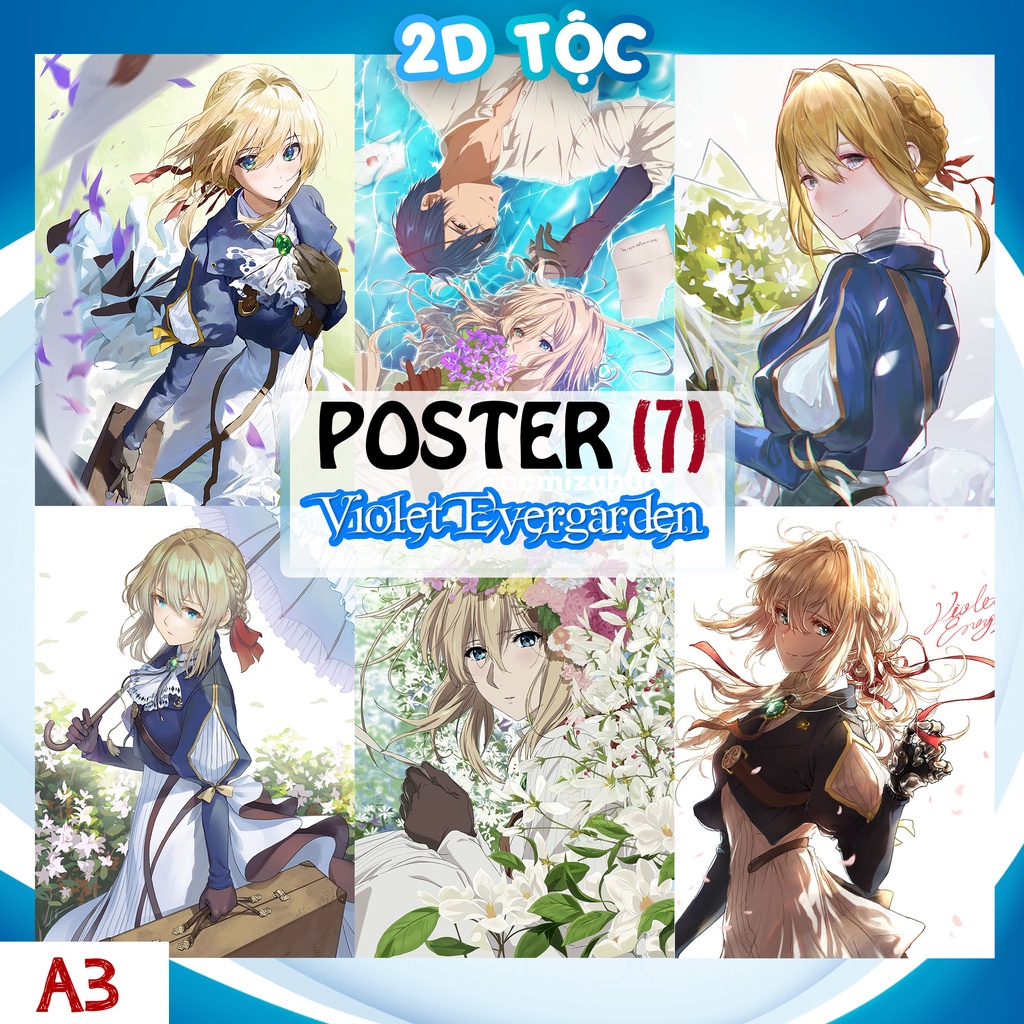 คุณภาพสูงกระดาษ A3 โปสเตอร์สีอะนิเมะ VIOLET EVERGARDEN (7) - 2D SHOP