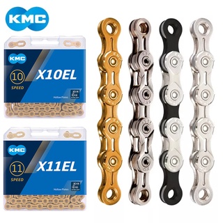 Kmc โซ่จักรยาน X11EL X11SL 11 ความเร็ว X10EL X10SL 10 11 ความเร็ว สําหรับ Shimano Sram