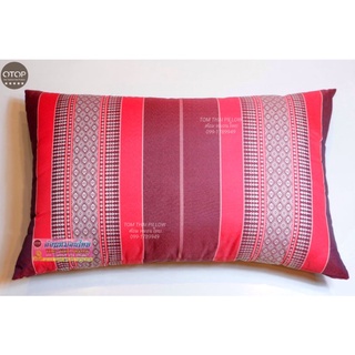 Tom Thai Pillow หมอนหนุนขนาดใหญ่ ลายไทย OTOP ขนาด 60×33×22 cm.นุ่นแท้ 100%