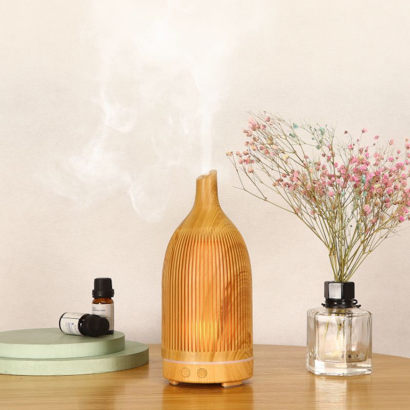 Air Humidifier Aroma Diffuser เครื่องเพิ่มความชื้นในอากาศ ไฟLED Aroma Lamp Aromatherapy เครื่องทำไอน้ำ