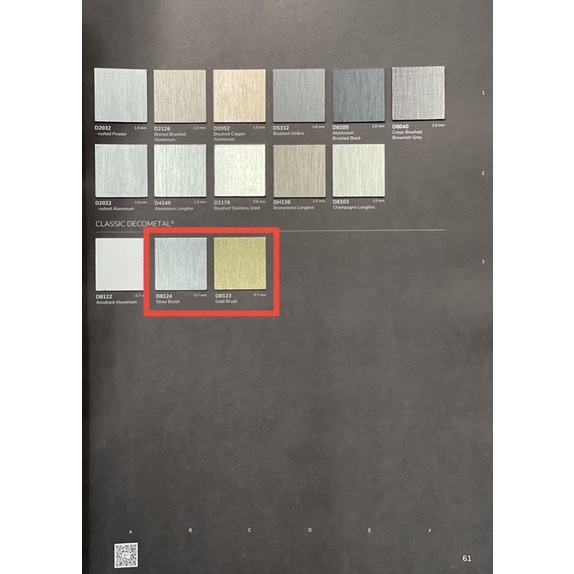 แผ่นโฟเมก้า โลหะ Formica สีเงินขนแมว 120ซม x 240ซม หนา 1.0 มม
