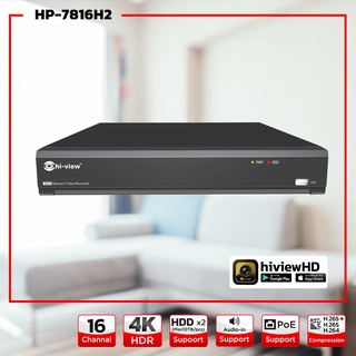 Hi-View HP-7816H2 เครื่องบันทึก 16 Ch รองรับสูงสุด 4K