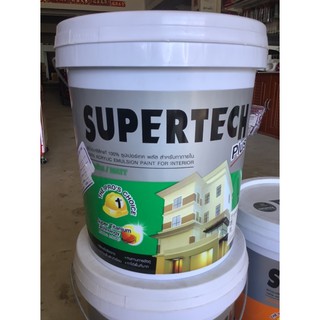 TOA Supertech สีน้ำอะครีลิค สีขาว ภายใน 18.925ลิตร