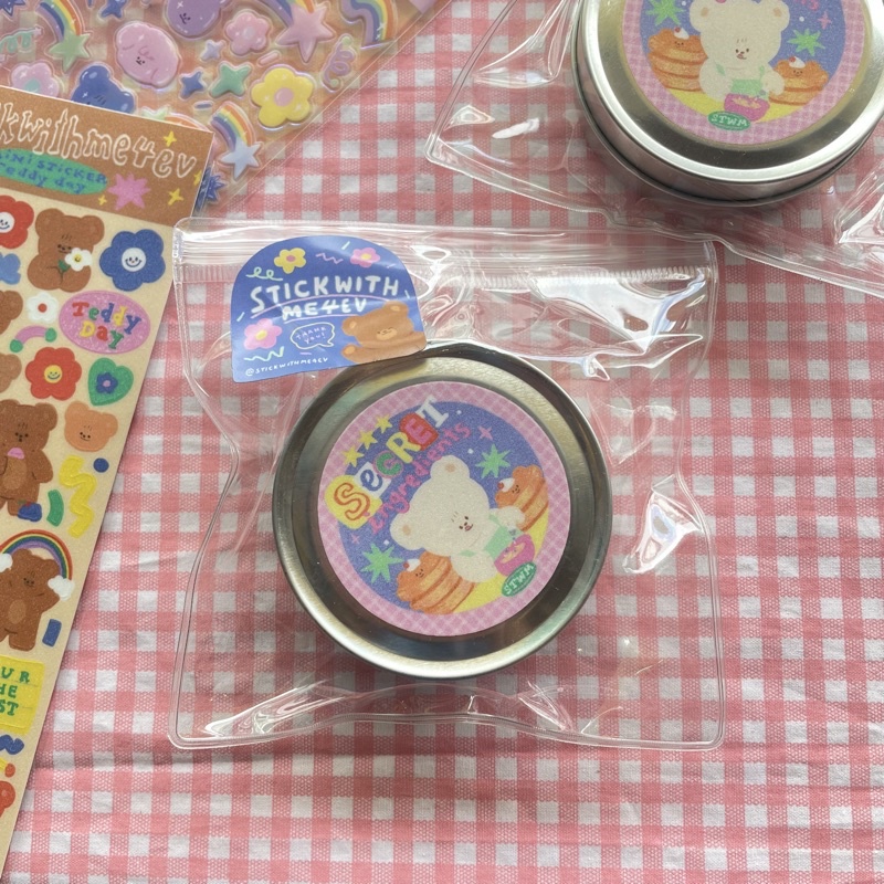 Stickwithme4ev - ingredients box sticker