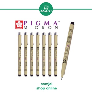 SAKURA MICRON DRAWING PEN ปากกาตัดเส้น สีดำ หลายขนาด
