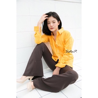 Oxford shirtสีyellow mustard