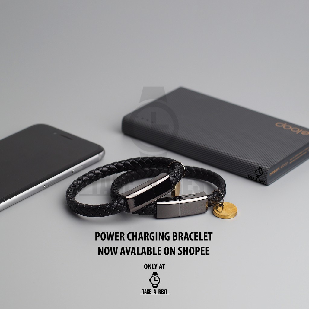 กำไลสายชาร์จ | กำไลข้อมือ สายชาร์จ สลักชื่อได้ | สายชาร์จ Android - iphone พร้อมจัดส่ง ฟรี