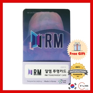 BTS RM อะคริลิคโปร่งใส โฟโต้การ์ดคุณภาพสูง ชุด 25pcs