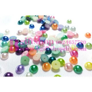 มุขผ่าซีกคละสี5มิล 50ชิ้น