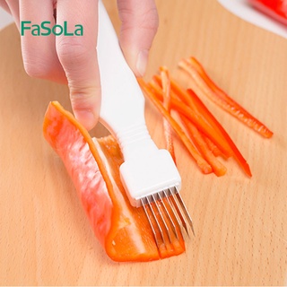 Fasola เครื่องหั่นสไลด์หัวหอม กระเทียม บด มีด พริกไทย ขูดพริก ผัก เครื่องมือสับ อุปกรณ์ครัว