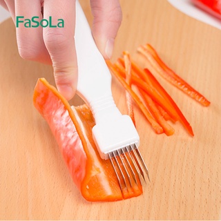 Fasola เครื่องหั่นสไลด์หัวหอม กระเทียม บด มีด พริกไทย ขูดพริก ผัก เครื่องมือสับ อุปกรณ์ครัว