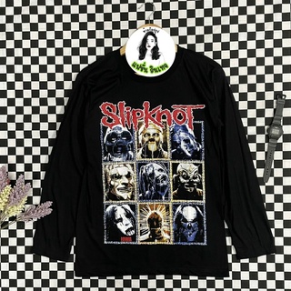 เสื้อยืดแฟชั่นวินเทจ Slipknot แขนยาวสุดฮิต