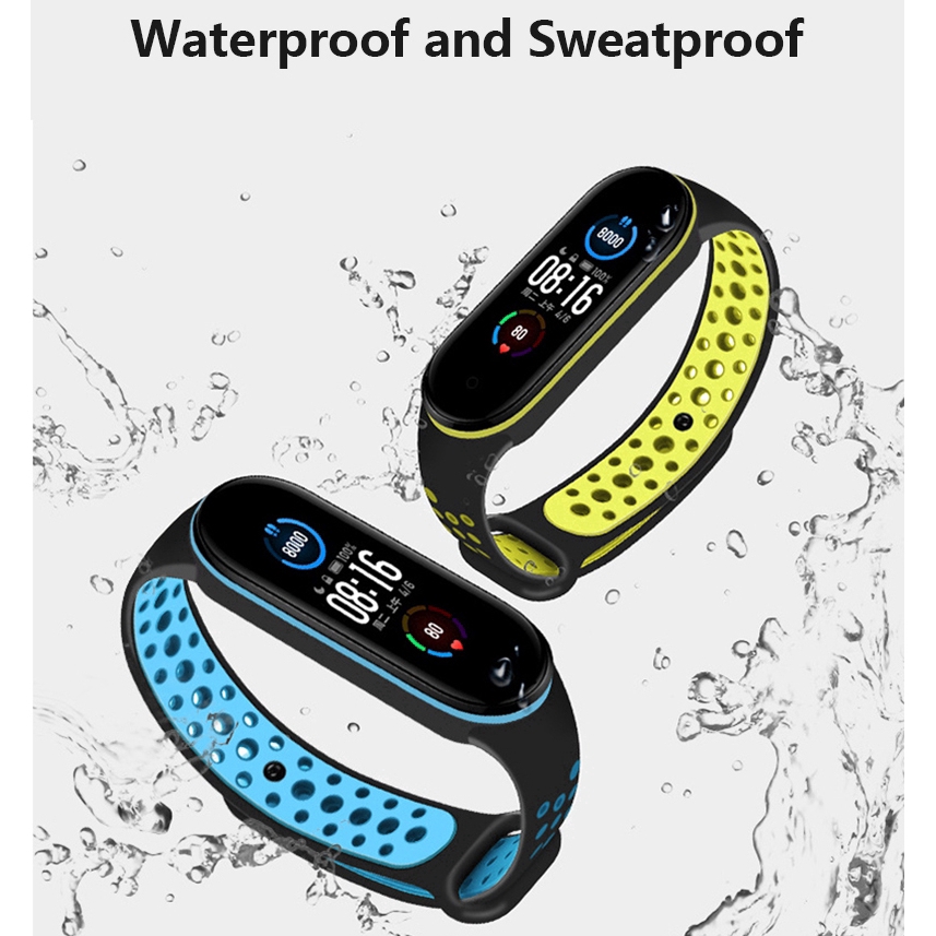สายรัดซิลิโคนสำหรับ Xiaomi Mi Band 6 Miband 6NFC สายรัดข้อมืออัจฉริยะ สายซิลิโคน สายรัด mi band 5 5nfc ราคา ถูกที่สุด ดีลบีเคเค แกลเลอรีภาพที่ 4