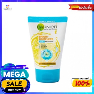 การ์นิเย่ 3อิน1แอนตี้แอคเน่คลีนเซอร์90มลผลิตภัณฑ์ดูแลผิวหน้าGARNIER 3IN1 ANTI ACNE CLEANSER90ML