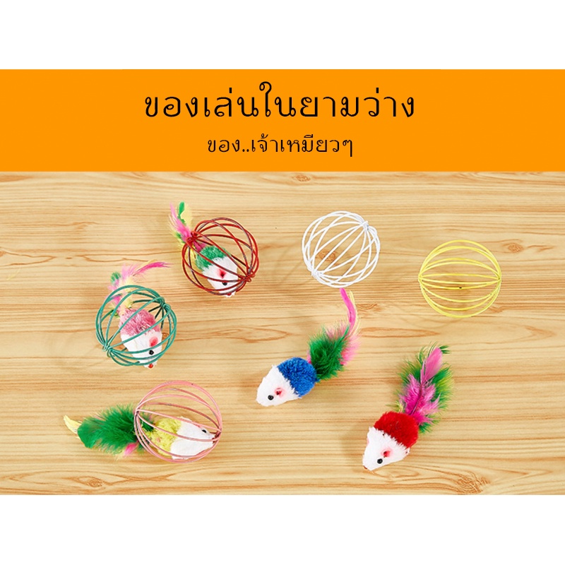 PP-093 ของเล่นสัตว์เลี้ยง ลูกบอลสำหรับแมว สุนัข และหนู เล่นสนุก พร้อมส่งทันที 🐈