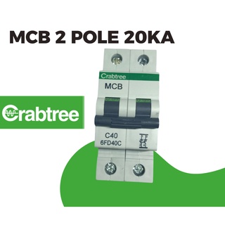 เมนเซอร์ กิตเบรกเกอร์ แครบทรี  ชนิด 2 Pole 40A  Main Circuit Breaker 2 Pole 40A CRABTREE