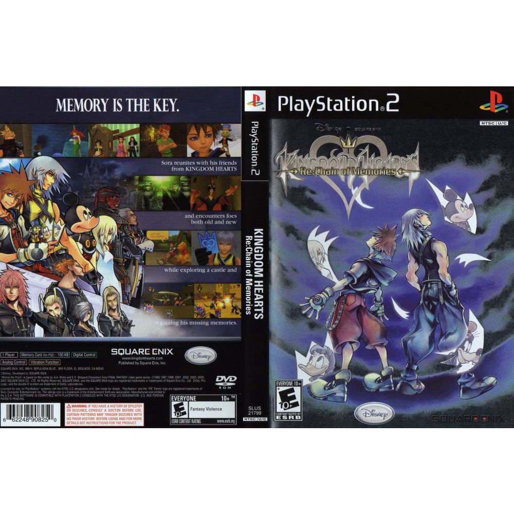 แผ่นเกมส์ PS2 Kingdom Hearts Re Chain of Memories   คุณภาพ ส่งไว (DVD)