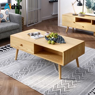 Aidia  โต๊ะกลางไม้สไตล์ญี่ปุ่น  W60xL118xH45 cm. Japan Serie Coffee Table