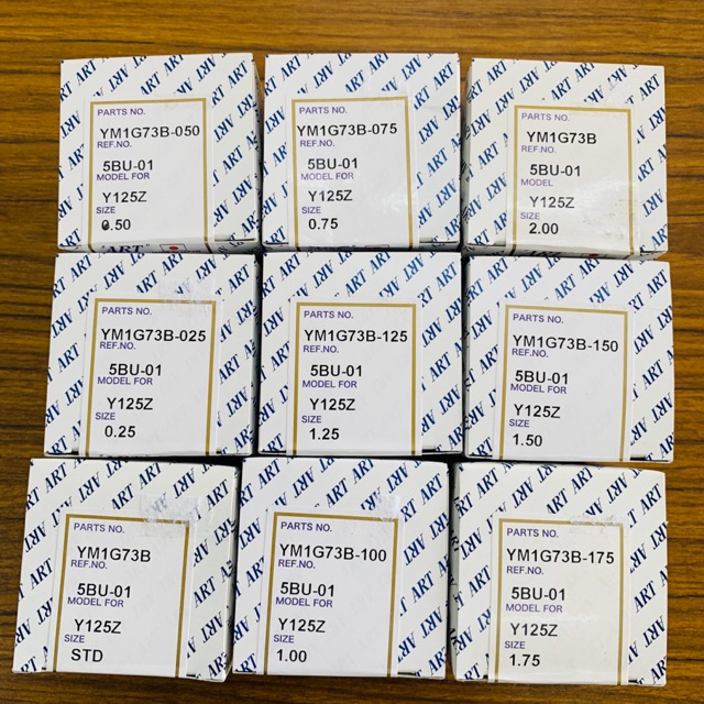 ART Y125Z PISTON 0 JP Y125 Y125Z Y125ZR STD 0.25 0.50 0.75 1.00 1.25 1.50 1.75 2.00 (A2)
