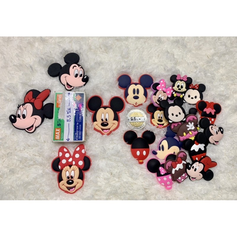 JB MK 🌈🐹🍒ตัวติดรองเท้ามีรู มิกกี้ “ มิกกี้เมาส์ A “ 👠🌈Shoe Charm “ Mickey World - A “ 🥿👠
