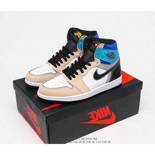 【ลดราคา】 Union x Air Jordan 1 High OG รองเท้าผ้าใบลําลอง พรีเมี่ยม สําหรับผู้ชาย -36-45 Euro RM329