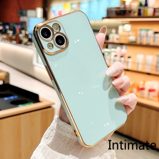 Huawei Nova Y90 Y70 Plus Y6P Y9S Y8P Y7A Y7 Y6 Pro 2019 Y9 Prime 2019 ขอบตรง เคลือบไฟฟ้า นิ่ม TPU เคสโทรศัพท์