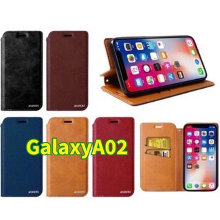 Samsung Galaxy A02  XUNDO CASE  เคสฝาพับ แบบหนัง ซองหน้าทึบ (ของแท้100%)